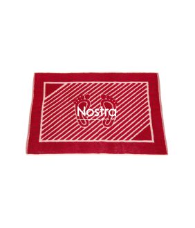 Frotē vannas paklājs 850J T0174-WINE RED T0174-WINE RED