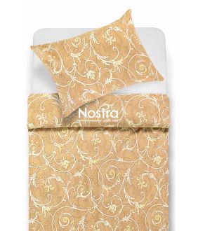 Kokvilnas gultas veļa komplekts DAHLIA 40-1473-BEIGE 40-1473-BEIGE