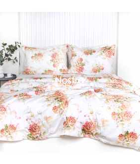 PREMIUM mako satīna gultas veļa komplekts CIELO 20-1858-PEACH 20-1858-PEACH